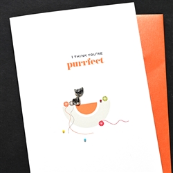 Any Occasion  " Purrfect "  ANY67 Greeting Card