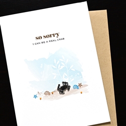 Apology " Real Crab  "  AP13 Greeting Card