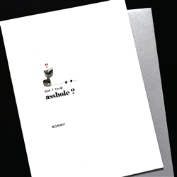 Apology " Sorry  "  AP14 Greeting Card