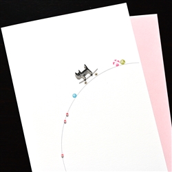 Blanks " Cat & Skateboard "  BB23  Greeting Card