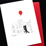 Blanks " Dino & Balloon "  BB31  Greeting Card