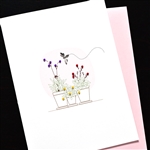 Blanks " Tiny Bee "  BB34  Greeting Card