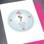 Birthday " Flamingo "  BD138 Greeting Card