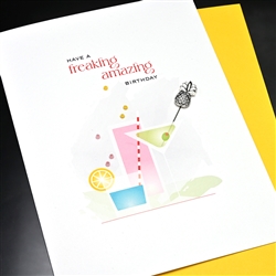 Birthday " Freaking Amazing "  BD253 Greeting Card