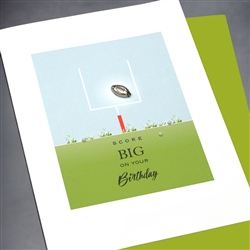 Birthday  " Football "  BD296 Greeting Card