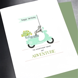 Birthday  " Adventure "  BD450 Greeting Card