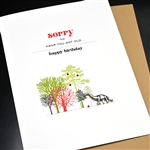 Birthday  " Dinosaur "  BD536 Greeting Card