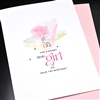 Birthday  " 1st Birthday / Girl "  BD574 Greeting Card