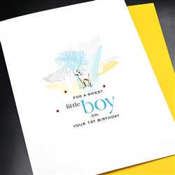 Birthday  " 1st Birthday / Boy "  BD575 Greeting Card