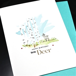 Birthday  " Deer "  BD576 Greeting Card