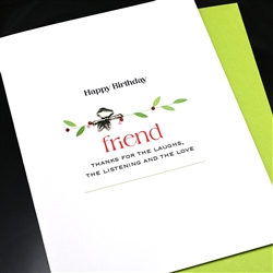 Birthday  " Friend "  BD589 Greeting Card