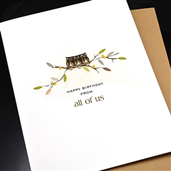 Birthday  " From All Of Us "  BD602 Greeting Card