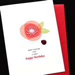 Birthday  " Lady Bug "  BD610 Greeting Card