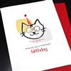 Birthday  " Purr-fect "  BD611 Greeting Card