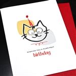 Birthday  " Purr-fect "  BD611 Greeting Card