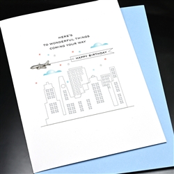 Birthday  " Wonderful Things "  BD629 Greeting Card