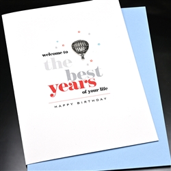 Birthday  " Best Years "  BD631 Greeting Card