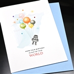 Birthday  " Space Man "  BD635 Greeting Card
