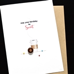 Birthday  " Donut "  BD695 Greeting Card