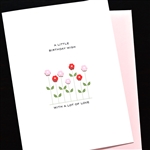 Birthday  " Tiny Flowers "  BD700 Greeting Card