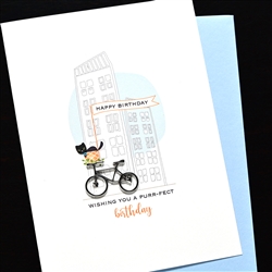Birthday  " Black Cat "  BD703 Greeting Card