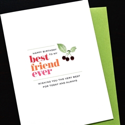 Birthday  " 3 Cherries "  BD714 Greeting Card