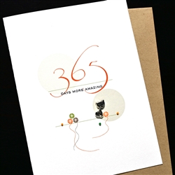 Birthday  " 365 "  BD725 Greeting Card