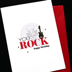 Birthday  " Guitar Rock "  BD726 Greeting Card
