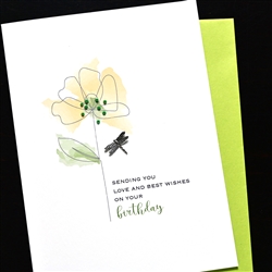 Birthday  " Best Wishes "  BD737 Greeting Card