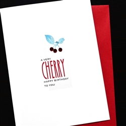 Birthday  " Very Cherry "  BD747 Greeting Card