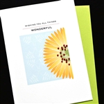 Birthday  " Yellow Gerbera "  BD755 Greeting Card