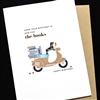 Birthday  " The Books "  BD756 Greeting Card