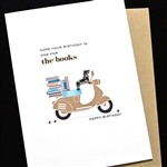 Birthday  " The Books "  BD756 Greeting Card
