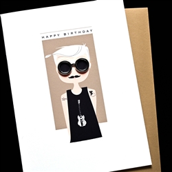 Birthday  " Boy With Glasses "  BD761 Greeting Card