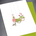 Blanks " Flower Pots "  BLK61 Greeting Card