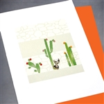 Blanks " Cactus "  BLK63 Greeting Card