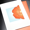 Blanks " Orange Poppy "  BLK94 Greeting Card