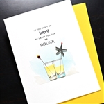 Break-Up " Happy & Drunk "  DV09 Greeting Card