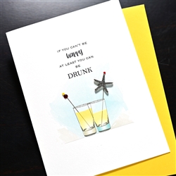 Break-Up " Happy & Drunk "  DV09 Greeting Card