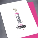 Encouragement  " Tall & Strong " EN33 Greeting Card