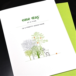 Encouragement  " One Day At A Time " EN52 Greeting Card