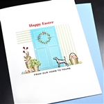 Easter  " Dog "  ES89 Greeting Card