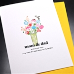 Easter  "  Mom & Dad "  ES91 Greeting Card