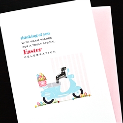 Easter  " Dachshund  "  ES94 Greeting Card