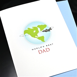 Father' Day  " World's Best "  FD123 Greeting Card