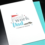 Father' Day  " Race Car "  FD141 Greeting Card