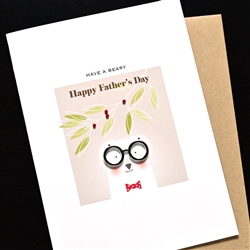 Father' Day  " Beary "  FD148 Greeting Card