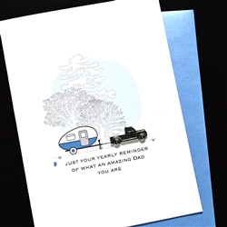 Father' Day  " Pick Up Camper "  FD155 Greeting Card