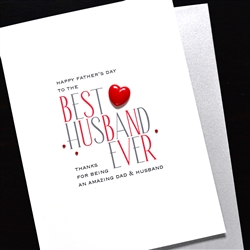Father' Day  " Best Husband "  FD156 Greeting Card