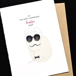 Father' Day  " Incredible-Grandpa "  FD158 Greeting Card